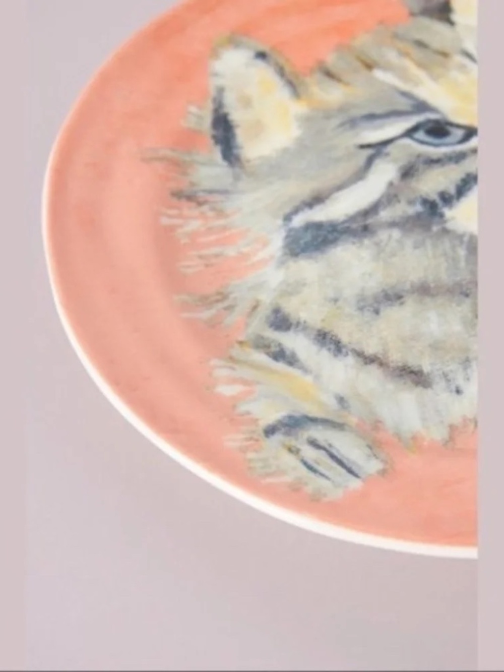 ANTHROPOLOGIE Carole Akins Stella Cat Dessert Plate - Picture 2 of 2